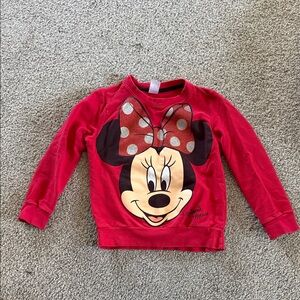 Disney Red Minnie Mouse Kids Hoodie